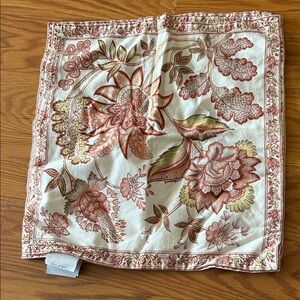 April Cornell Floral Napkin in Cream and Brown
